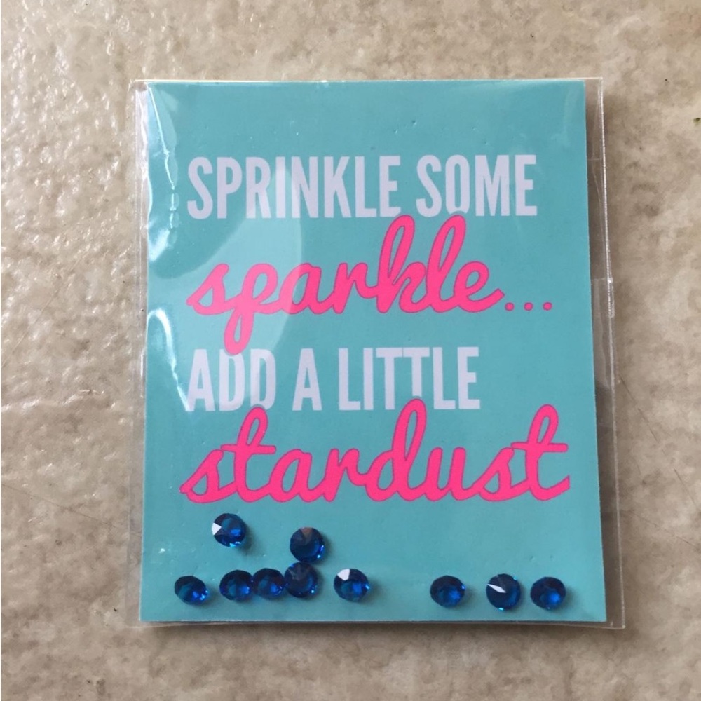 Origami owl stardust crystals by Swarovski (Capri blue)